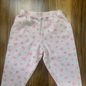 Vintage Pink Floral Kids Pants